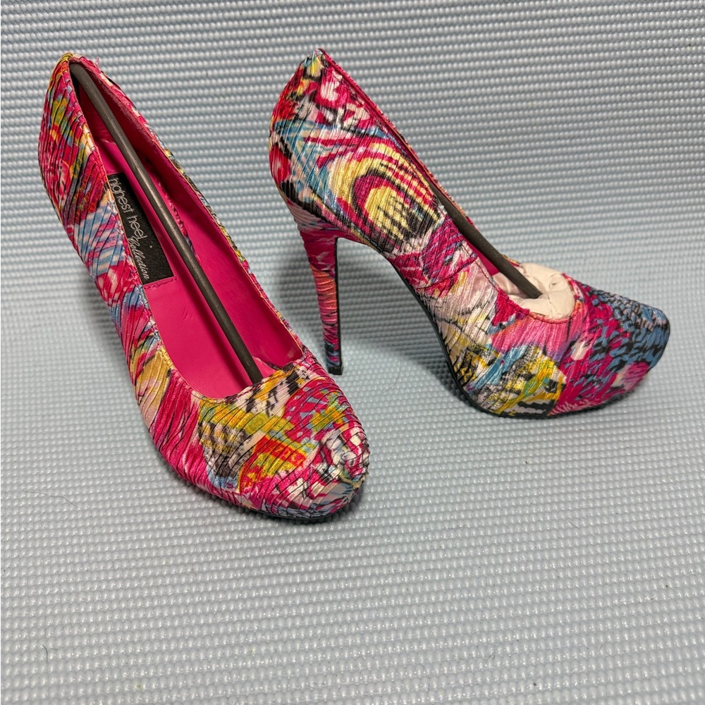 Pink Colorful Women's Heels by Highest Heel